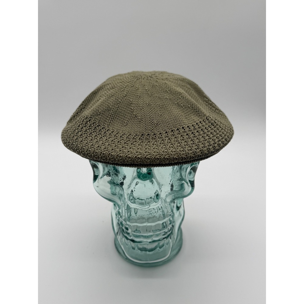 Bruno Capelo Mens Olive Knit Ivy Flat Cap IVY-124 L/XL Breathable Summer Hat